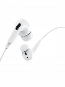 Наушники проводные гарнитура с микрофоном Орбита OT-ERG53 Белые